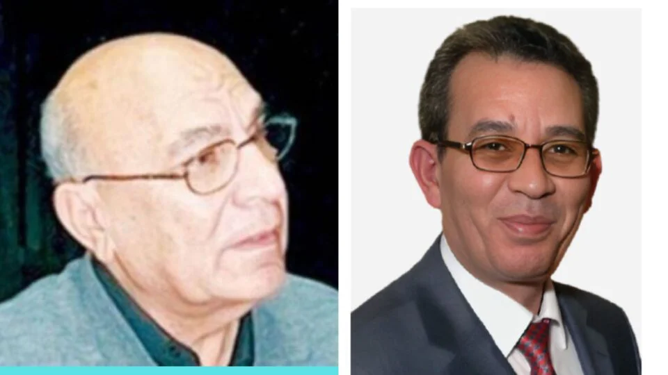 الكاتب والصحفي القدير عذاب الركابي مع القاص والناقد الليبي فتحي نصيب
